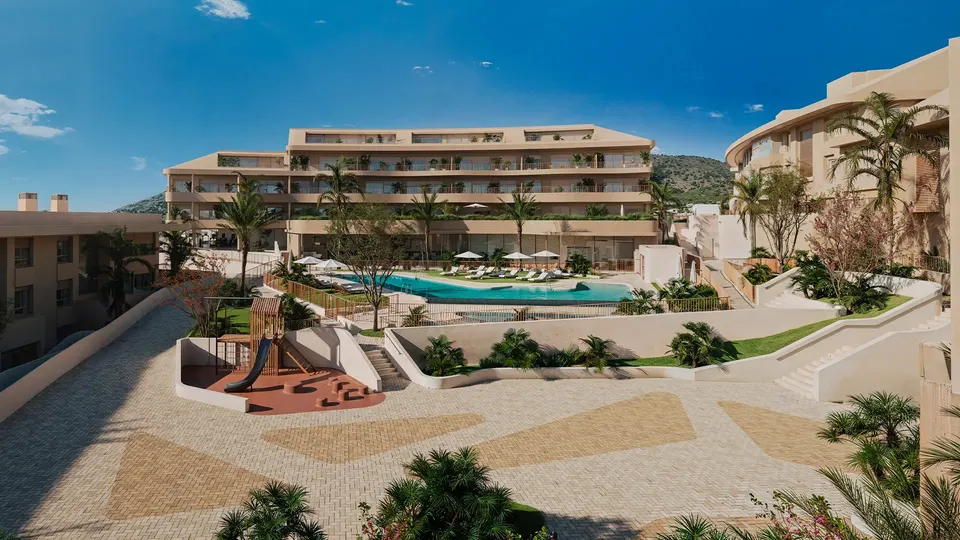 Apartamenty z widokiem na morze w Benalmádena Pueblo — zdjęcie