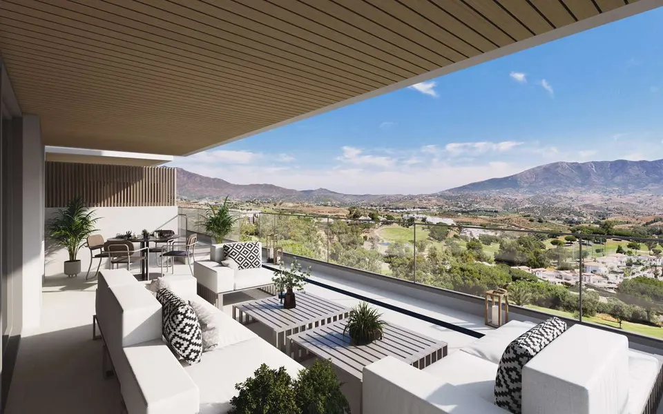 Penthouse z widokiem na morze w Mijas — zdjęcie