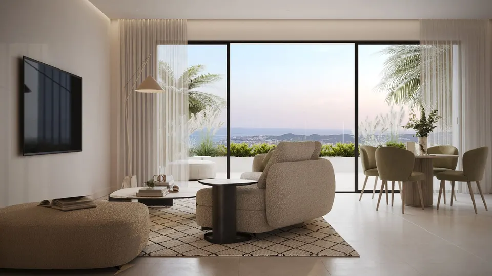 Apartamenty z widokiem na morze w Mijas Pueblo — zdjęcie