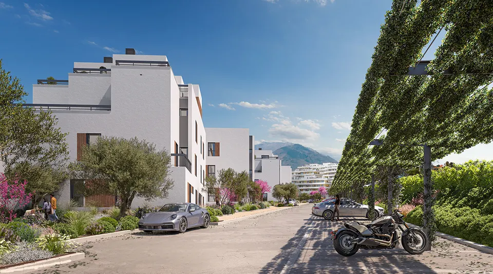 Apartamenty z widokiem na morze w Esteponie — zdjęcie