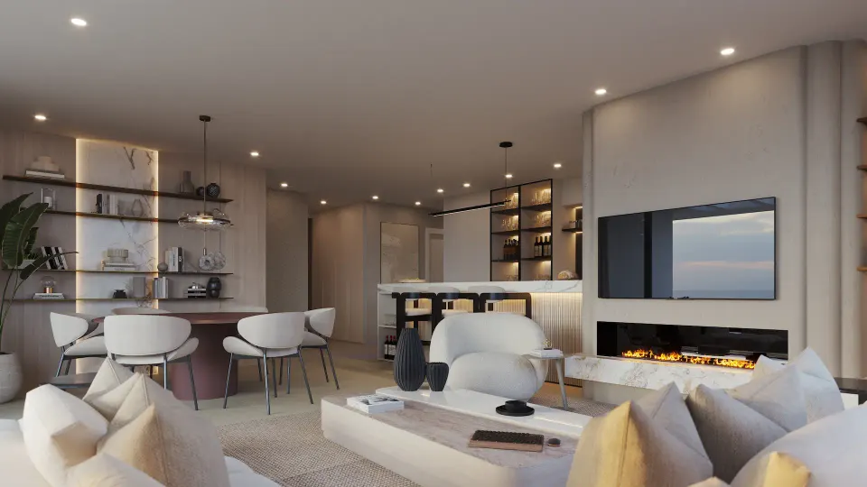 Apartamenty z widokiem na morze w Esteponie — zdjęcie