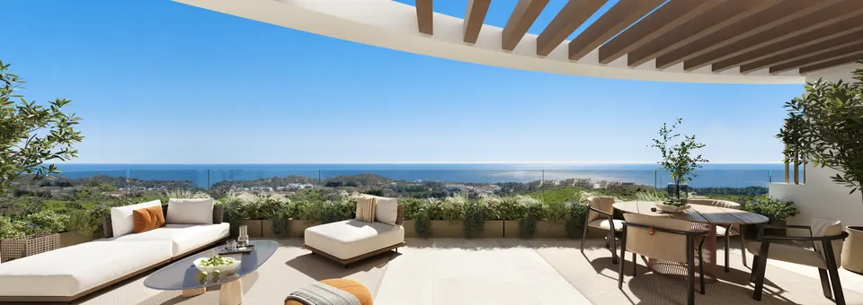 Apartamenty z widokiem na morze w Mijas Costa — zdjęcie
