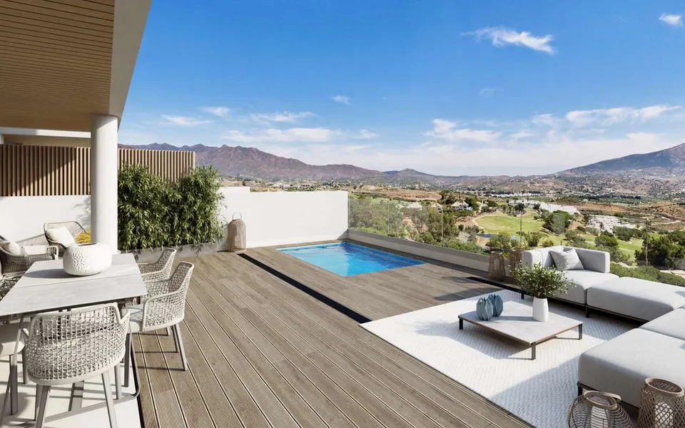 Penthouse z widokiem na morze w Mijas — zdjęcie