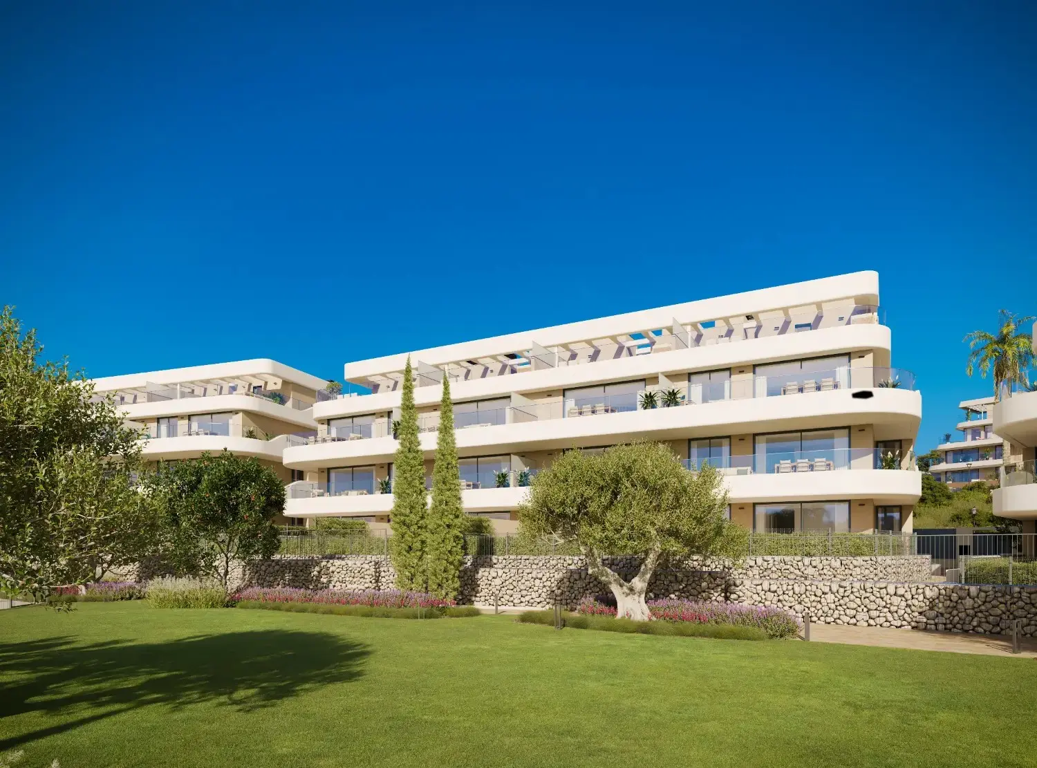 Apartamenty z tarasami w Esteponie