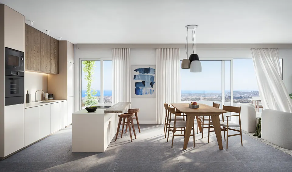 Apartamenty z widokiem na morze w Mijas Costa — zdjęcie