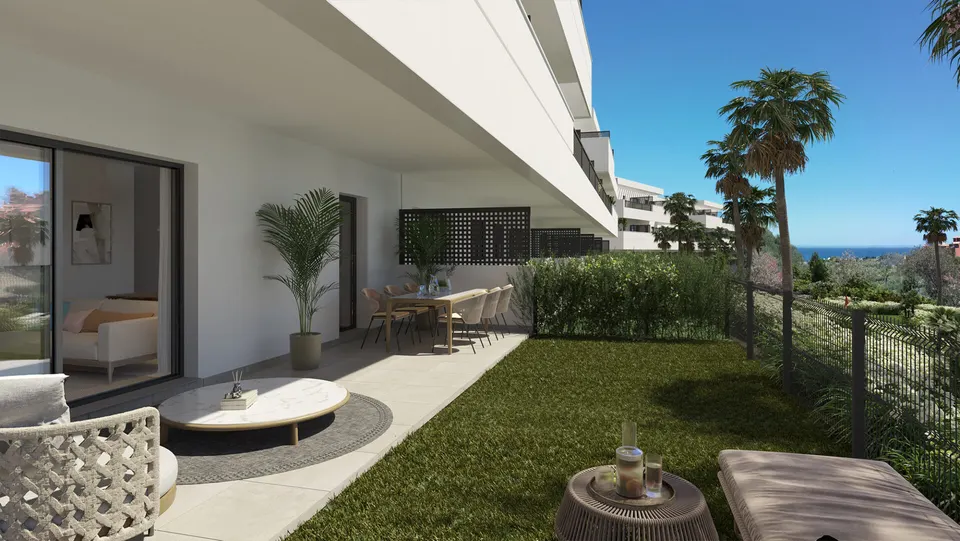 Apartamenty z basenem w Esteponie — zdjęcie