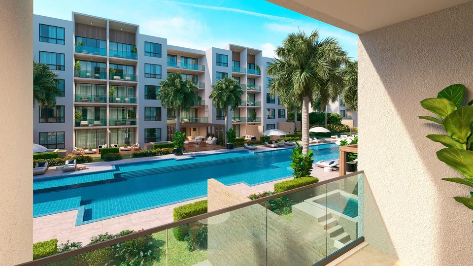 Apartamenty z prywatną laguną i plażą — zdjęcie