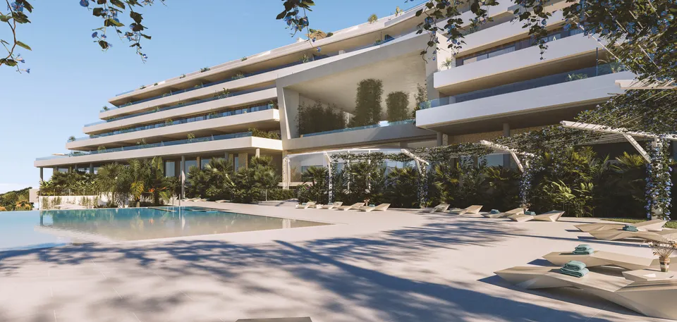 Apartamenty z widokiem na wybrzeże w Benalmádena Pueblo — zdjęcie