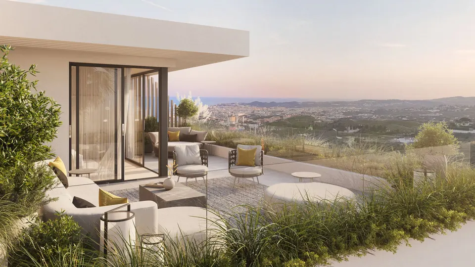 Apartamenty z widokiem na morze w Mijas Pueblo — zdjęcie