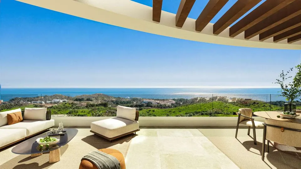 Penthouse z widokiem na morze w Mijas — zdjęcie