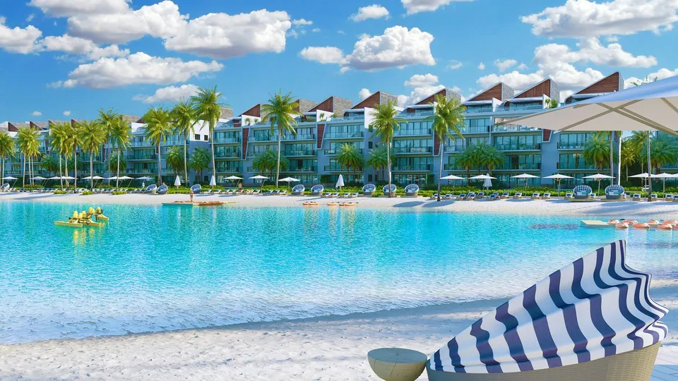 Apartamenty z prywatną laguną i plażą — zdjęcie