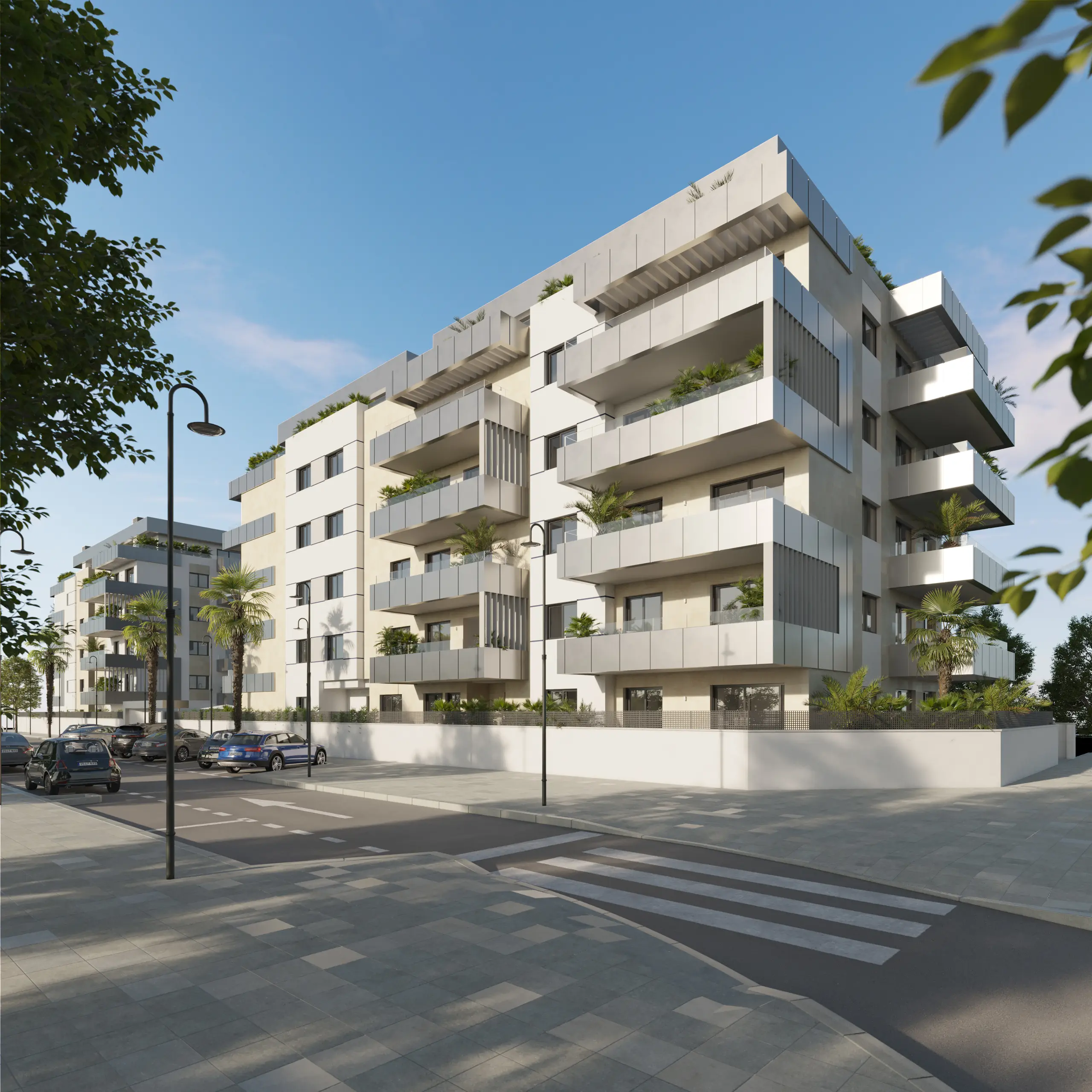 Apartamenty z tarasami w Mijas