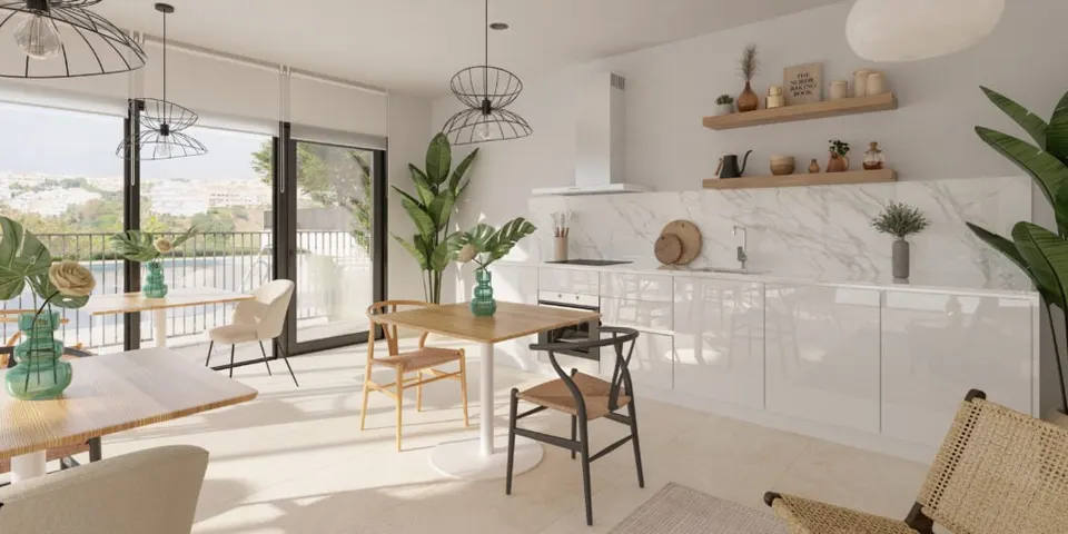 Apartamenty z widokiem na Mijas Costa — zdjęcie