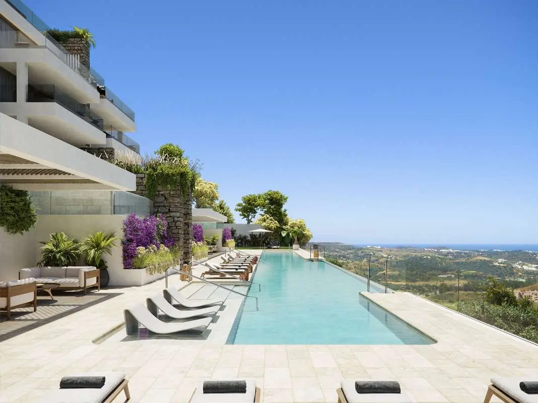 Apartament z widokiem na morze w Mijas