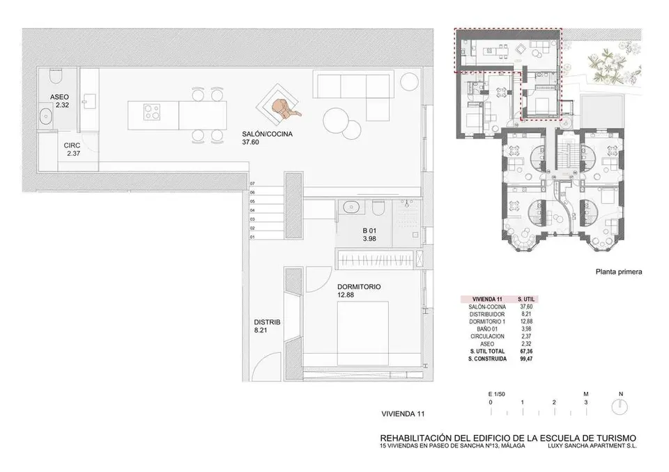 Apartament z widokiem na ogród w Maladze — zdjęcie