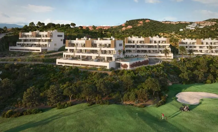 Apartamenty przy polu golfowym w Mijas Costa