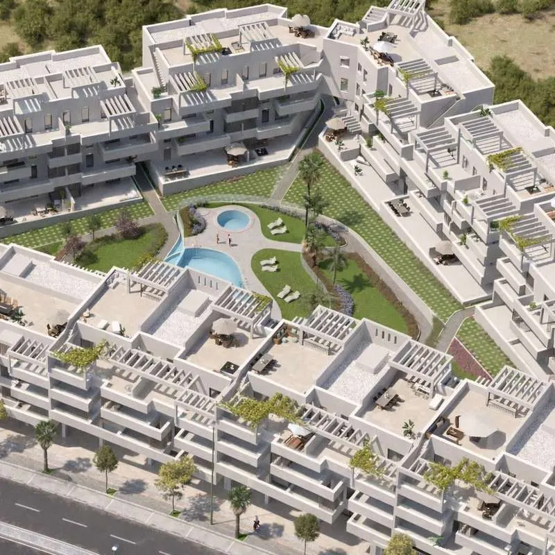 Penthouse z widokiem na góry w Maladze — zdjęcie