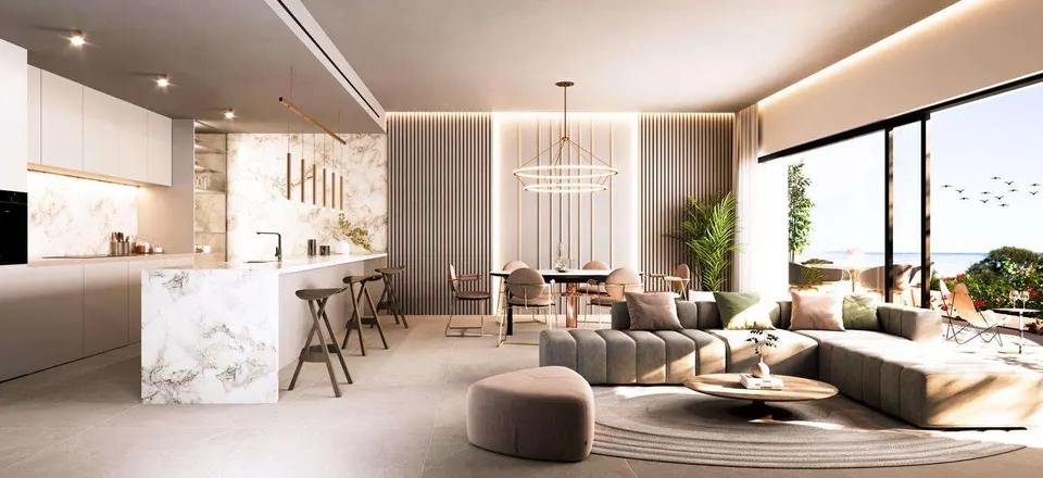 Apartament z prywatnym tarasem w Marbelli — zdjęcie