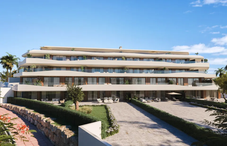 Apartamenty z widokiem na wybrzeże w Benalmádena Pueblo — zdjęcie