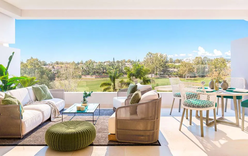 Penthouse przy polu golfowym w Marbelli — zdjęcie