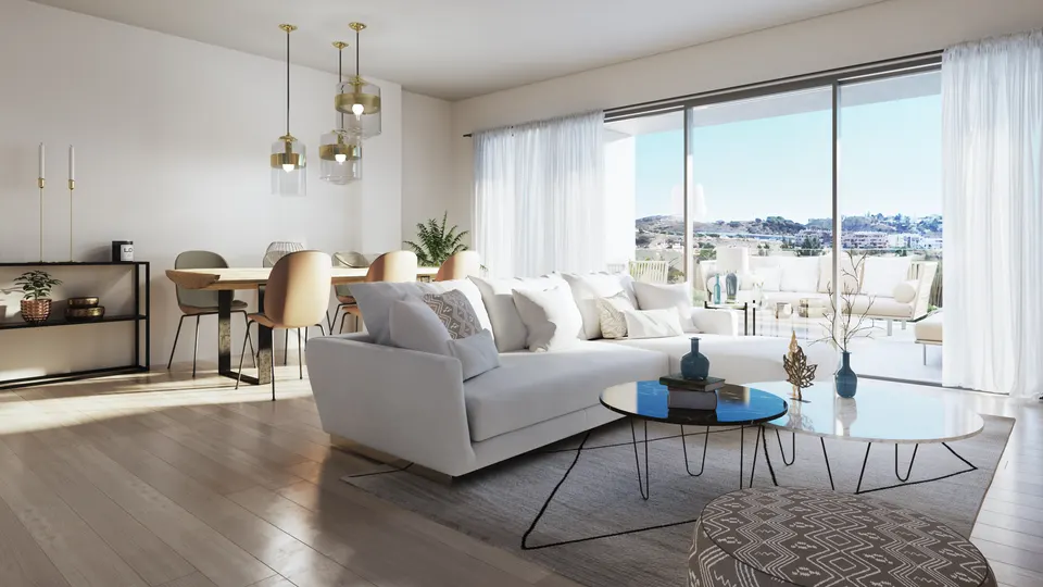 Apartamenty z widokiem na morze w Mijas Costa — zdjęcie