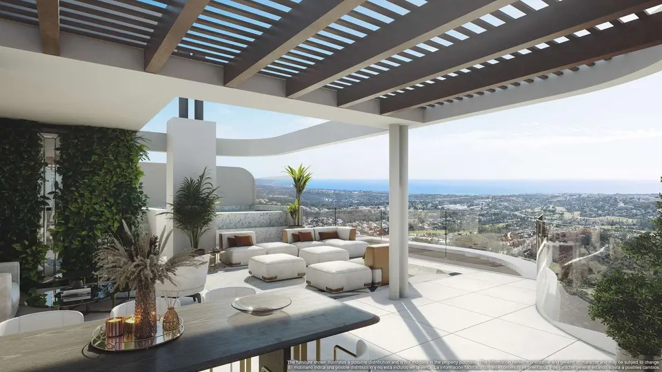 Penthouse z widokiem na morze w Benahavís — zdjęcie