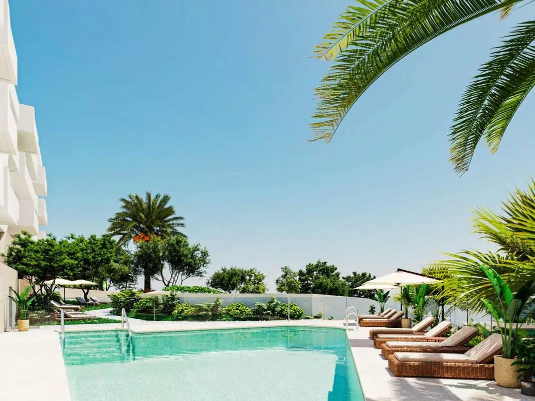 Apartament z widokiem na pole golfowe w Mijas