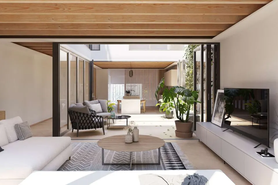 Dom szeregowy z patio w Maladze — zdjęcie