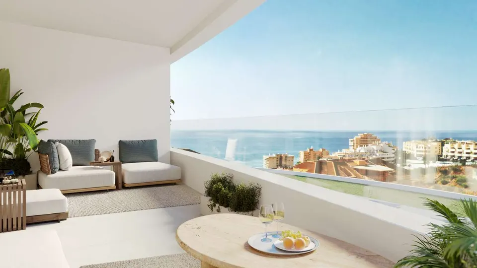 Apartamenty z widokiem na morze w Benalmádena Pueblo — zdjęcie