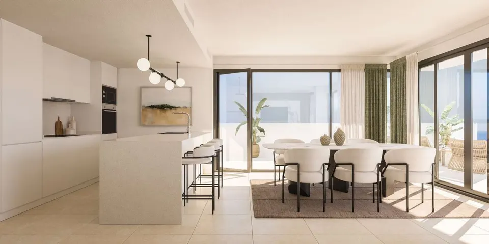 Penthouse z widokiem na morze w Manilvie — zdjęcie