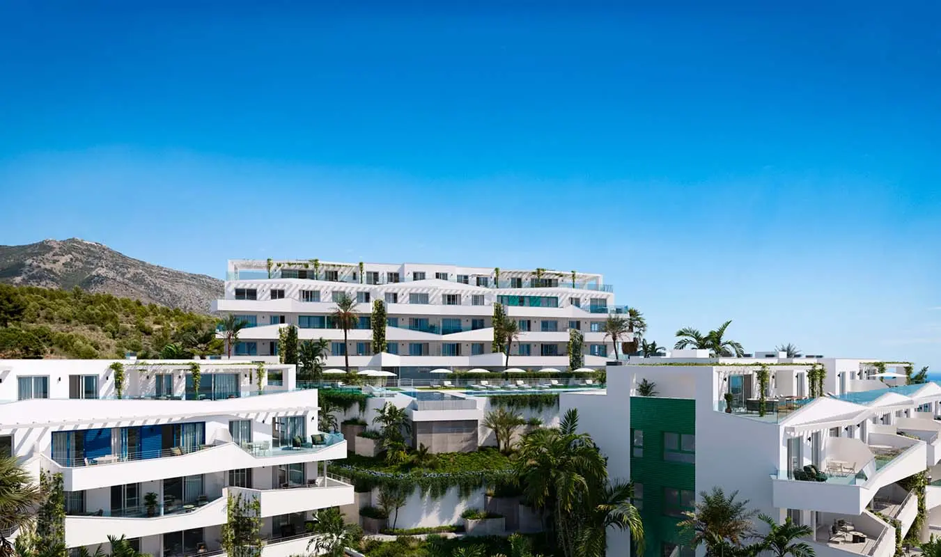 Apartamenty z widokiem na morze w Mijas Costa