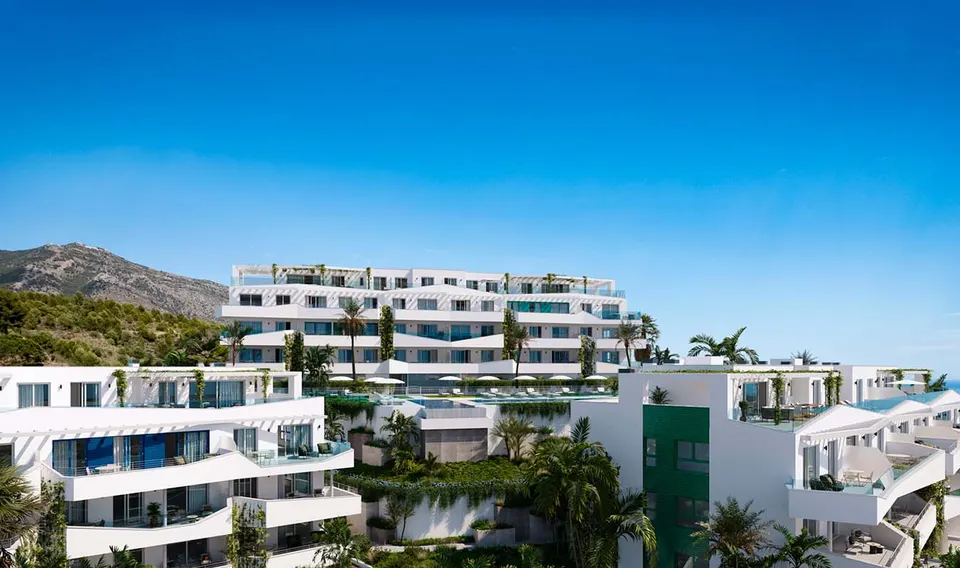 Apartamenty z widokiem na morze w Mijas Costa — zdjęcie