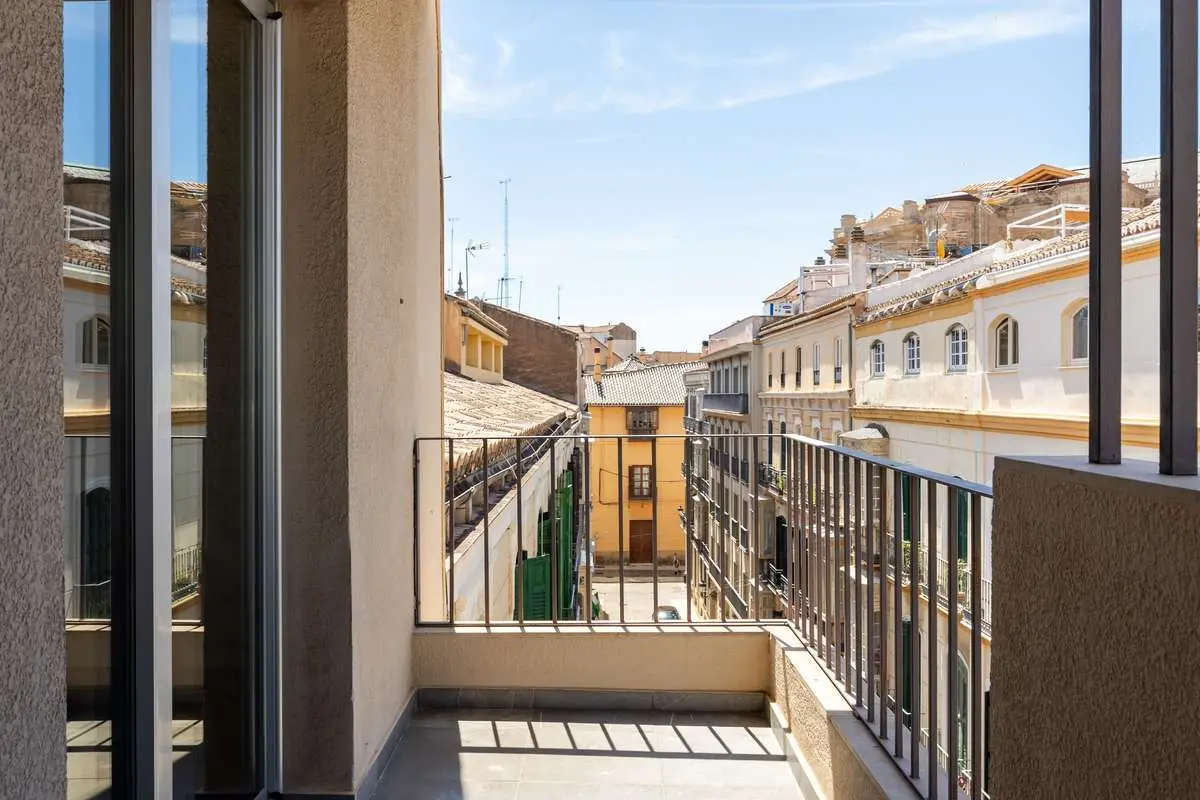 Apartament z widokiem na miasto w Maladze