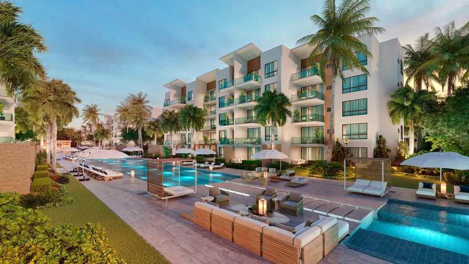 Apartamenty z prywatną laguną i plażą — zdjęcie