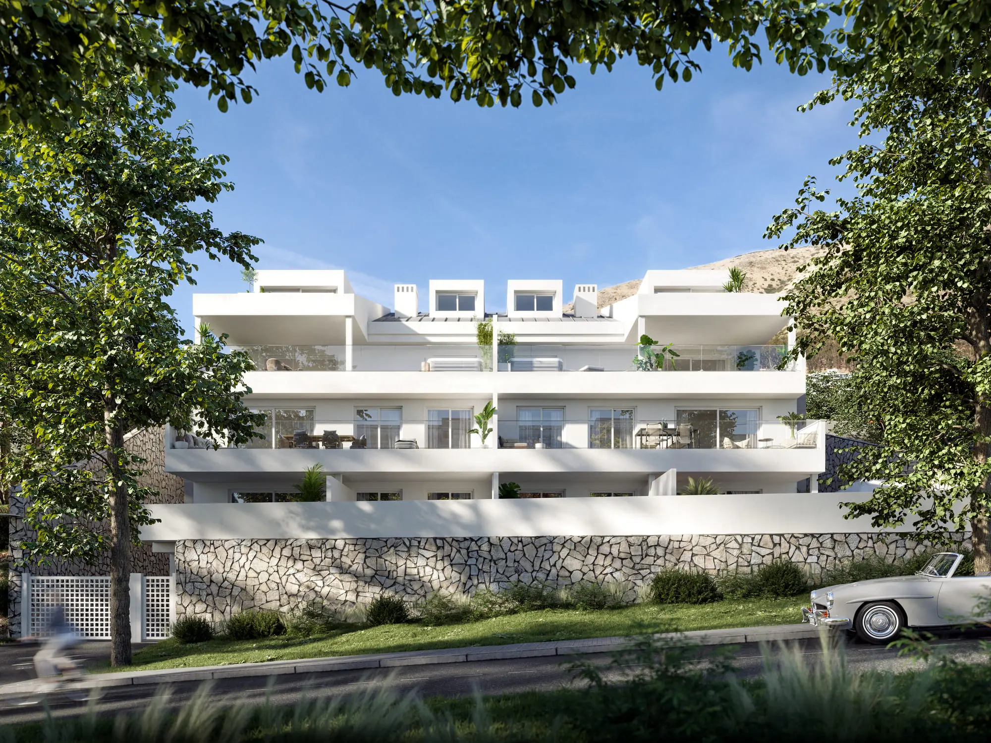 Apartamenty blisko plaży w Benalmádenie
