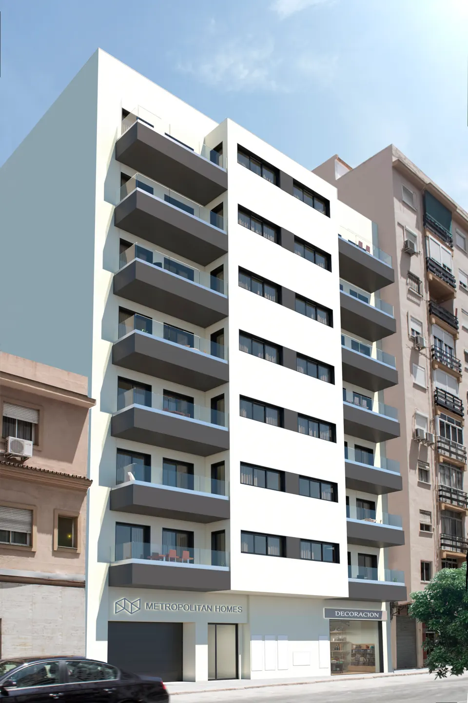 Apartamenty z basenem w Maladze — zdjęcie