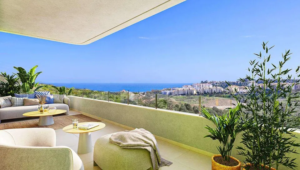 Penthouse z widokiem na morze w Mijas — zdjęcie