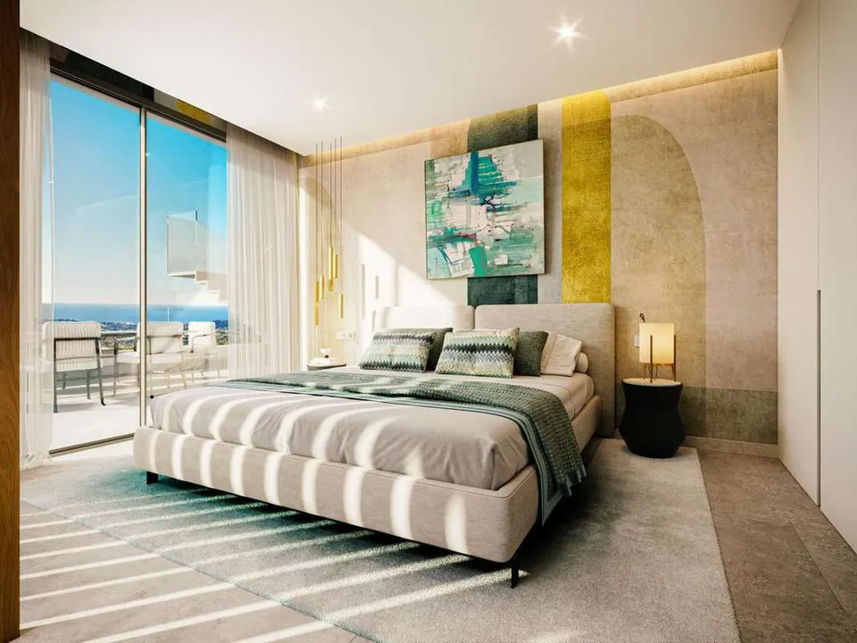 Penthouse z prywatnym basenem w Casares — zdjęcie