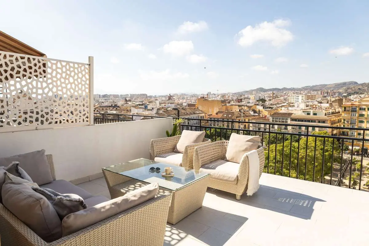 Penthouse z tarasem w Maladze — Penthouse, Málaga Capital