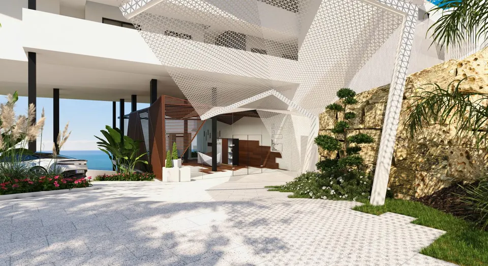 Apartamenty z widokiem na morze w Benalmádena Pueblo — zdjęcie