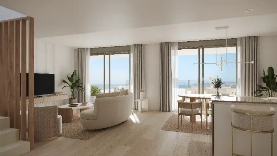 Apartamenty z widokiem na morze w Esteponie — zdjęcie