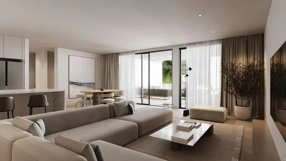 Penthouse z widokiem na morze w Esteponie — zdjęcie
