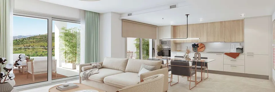 Apartamenty z basenem w Mijas Costa — zdjęcie