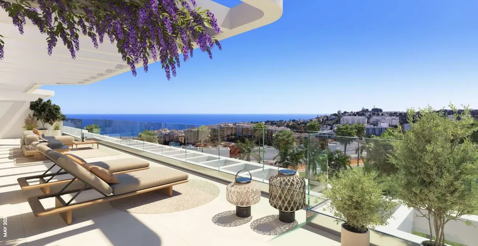 Apartamenty z widokiem na morze w Mijas Costa — zdjęcie