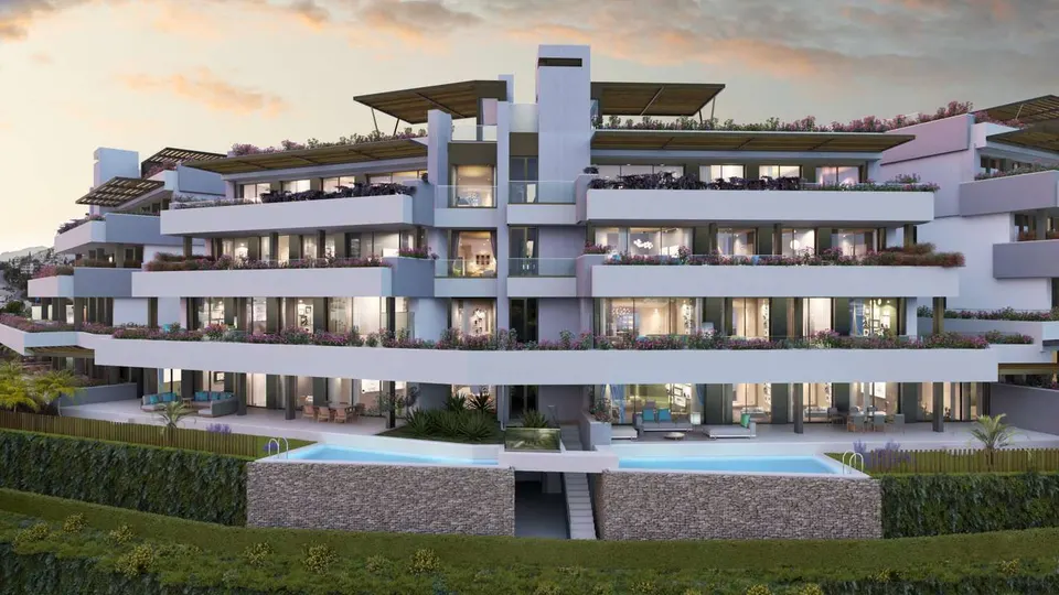 Apartament z widokiem na wybrzeże w Benahavís — zdjęcie