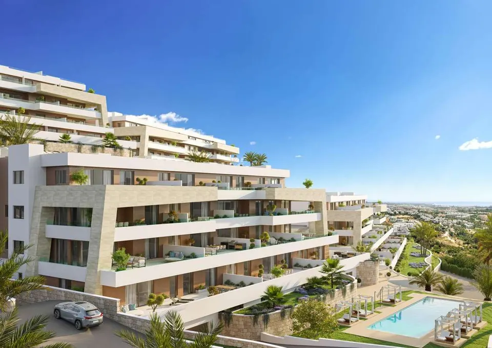 Penthouse z widokiem na morze w Esteponie — zdjęcie