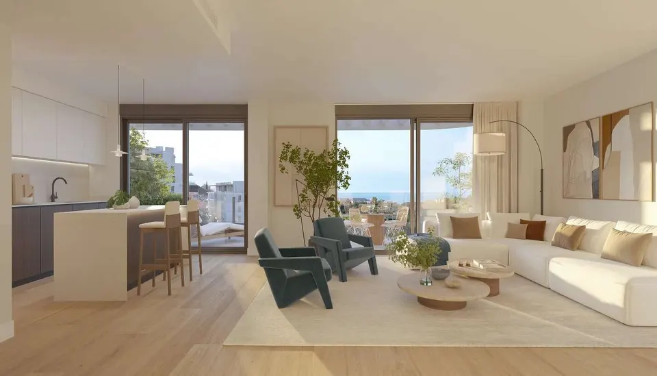 Apartamenty z widokiem na morze w Mijas Costa — zdjęcie