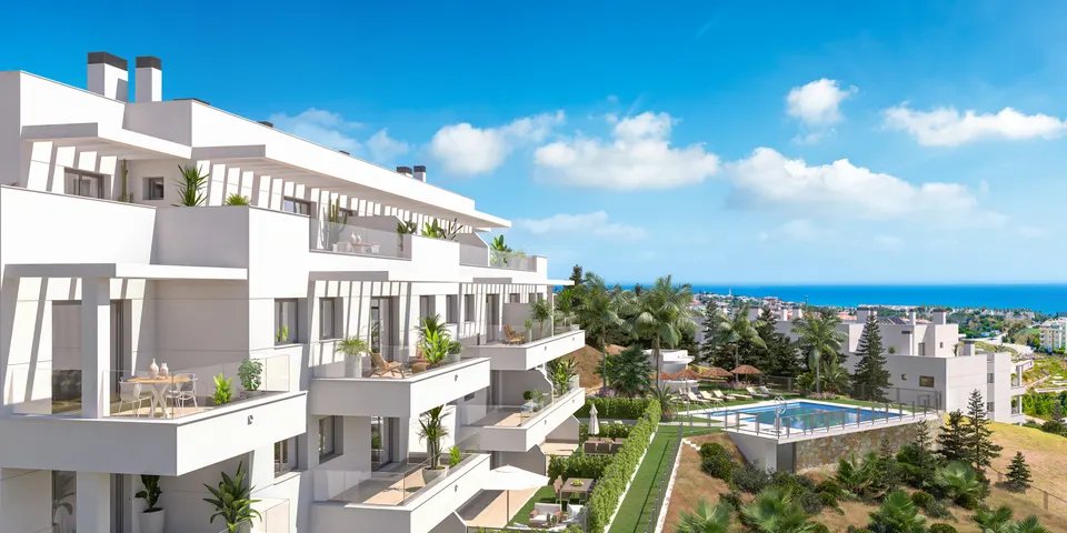 Apartamenty z widokiem na morze w Mijas — zdjęcie