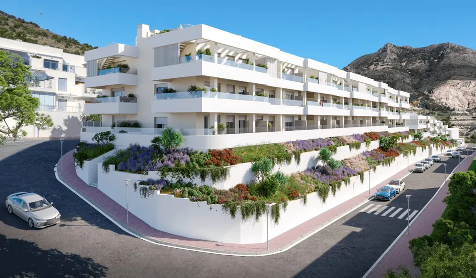 Apartamenty z widokiem na morze w Benalmádena — zdjęcie