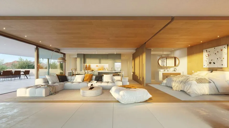 Penthouse w otoczeniu zieleni w Fuengiroli — zdjęcie